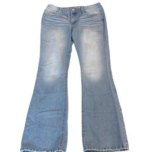 Vintage L.e.i. Sophia Hipster Flare Jeans Y2K Low Rise Bootcut Juniors 7